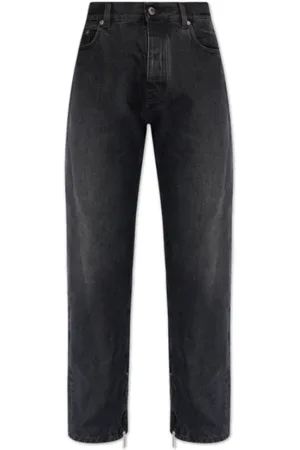 OFF-WHITE Jeans, Herre, Grå, W31, Bomuld, Jeans med Logo