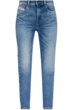 Diesel Jeans, Dame, Blå, W28 L32, Bomuld, 1984 Slandy High Jeans