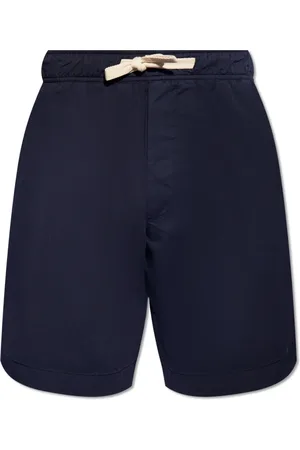 Palm Angels Shorts, Herre, Blå, S, Bomuld, Shorts med Logo