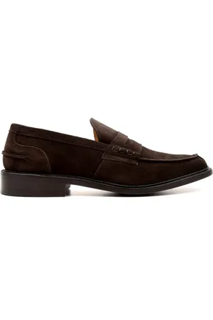 TRICKERS Sko, Herre, Brun, 44 EU, Suede, James Suede Flade Sko