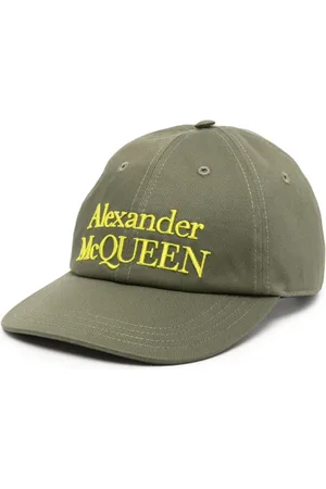 Alexander McQueen Tilbehør, Herre, Grøn, M, Tyl, Caps