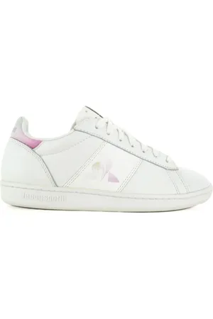 Le Coq Sportif Sko, Dame, Hvid, 36 EU, Læder, Hide Afslappede Læder Sneakers til Kinder