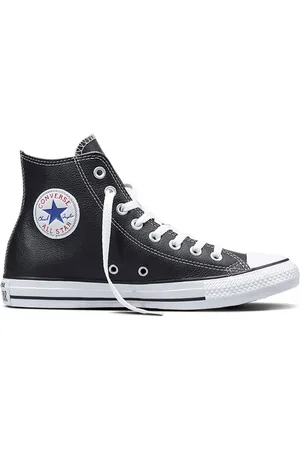 Converse Sko, Dame, Sort, 39 EU, Læder, Sorte Casual High-Top Sneakers til Kinder