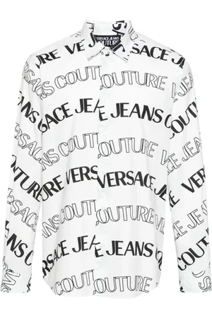 VERSACE Skjorte, Herre, Flerfarvet, M, Bomuld, Casual Bluser