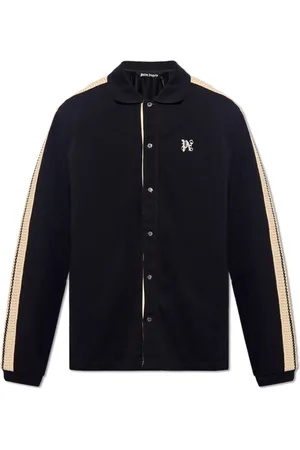 Palm Angels Skjorte, Herre, Sort, M, Bomuld, Skjorte med logo
