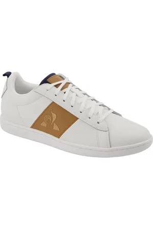 Le Coq Sportif Sko, Herre, Hvid, 41 EU, Læder, Hide afslappede lædersneakers til mænd