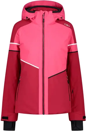 CMP Sport, Dame, Rød, S, Uld, Kinders Twill Skijakke med Aftagelig Hætte