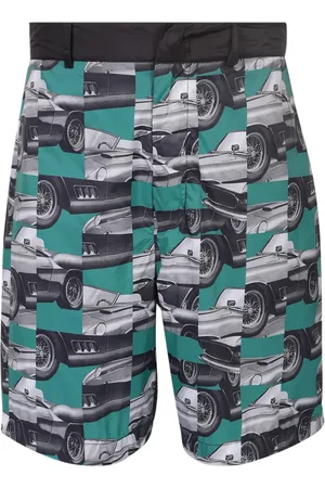 FERRARI Shorts, Herre, Flerfarvet, M, Uld, Multifaret Patchwork Chino Shorts