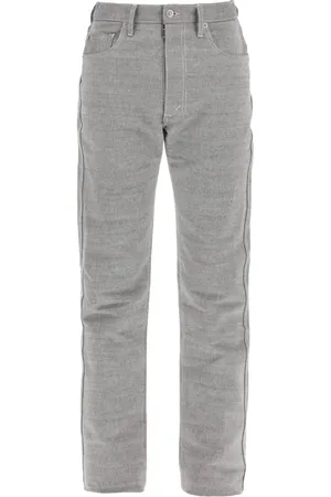 Maison Margiela Jeans, Herre, Grå, W31, Bomuld, Five Pocket Mélange Canvas Bukser
