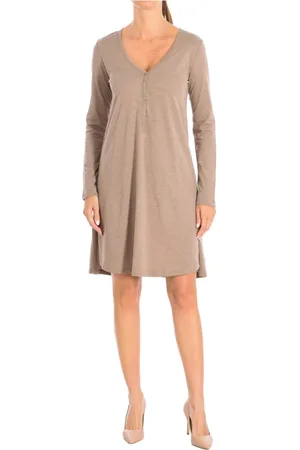 Benetton Kjole, Dame, Brun, XS, Bomuld, Day Dresses