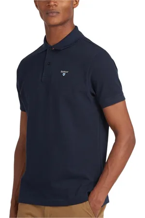 Barbour Top, Herre, Blå, 2XL, Bomuld, Polo Bluser