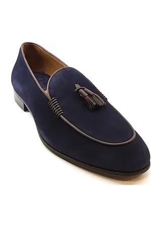 Lottusse Sko, Herre, Blå, 43 EU, Læder, Loafers