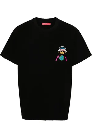 Members OF The Rage Top, Herre, Sort, M, Bomuld, Trykt Crew Neck T-Shirt