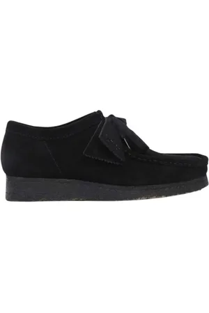 Clarks Sko, Herre, Sort, 44 1/2 EU, Læder, Wallabee Sko