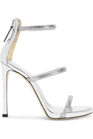 Giuseppe Zanotti Sko, Dame, Grå, 40 EU, Læder, Højhælede sandaler