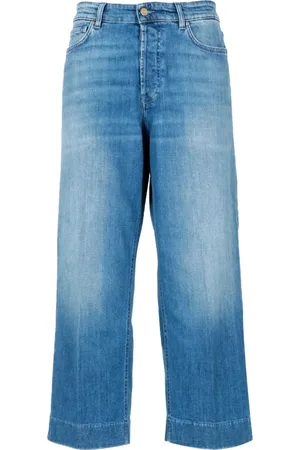 Don the Fuller Jeans, Dame, Blå, W30, Denim, Cropped Jeans