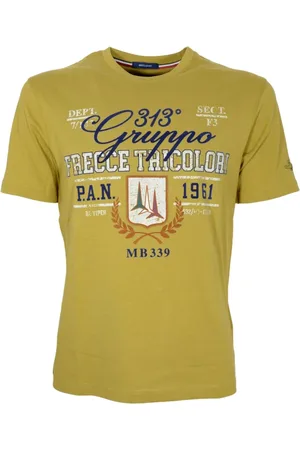 Aeronautica Militare Top, Herre, Grøn, 3XL, Bomuld, Bluser