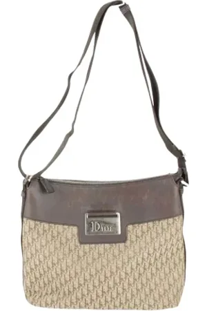 Dior Pre-owned, Dame, Brun, ONE SIZE, Uld, Pre-owned Canvas skuldertasker