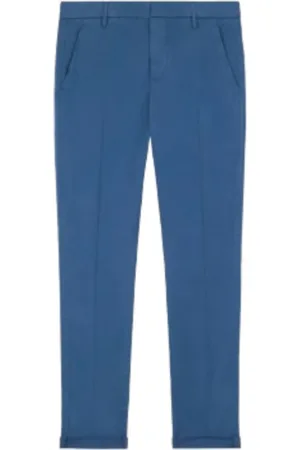 Dondup Bukser, Herre, Blå, W36, Slim Chino Gabardine Bukser