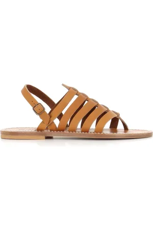 K jacques Sko, Herre, Brun, 43 EU, Læder, Flade sandaler
