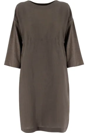 LE TRICOT PERUGIA Kjole, Dame, Brun, L, Midi Dresses