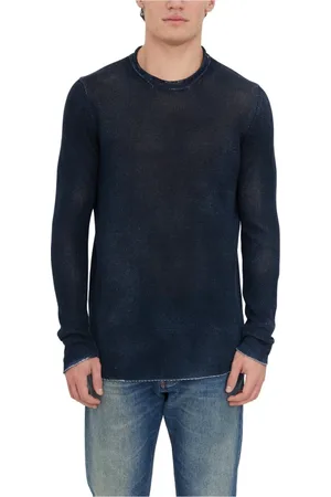 AVANT TOI Strik, Herre, Blå, L, Round-neck Knitwear