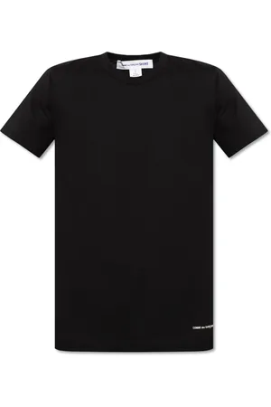 Comme des Garçons Top, Herre, Sort, L, Bomuld, T-shirt med logo