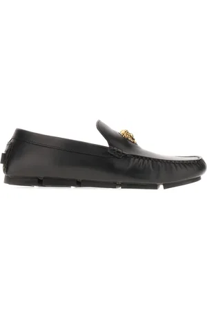 VERSACE Sko, Herre, Sort, 40 EU, Casual Moccasins til Mænd