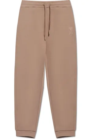 Ami Bukser, Herre, Brun, XL, Bomuld, Sweatpants med logo
