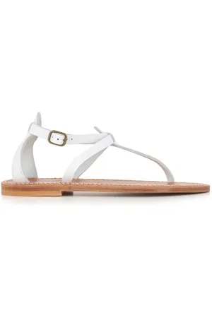 K jacques Sko, Dame, Hvid, 38 EU, Læder, Flade sandaler
