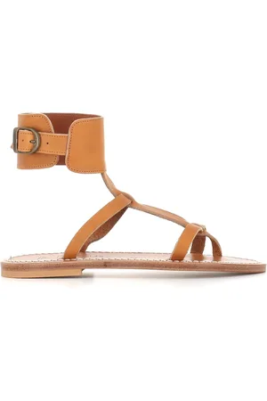 K jacques Sko, Dame, Brun, 37 EU, Læder, Flade sandaler