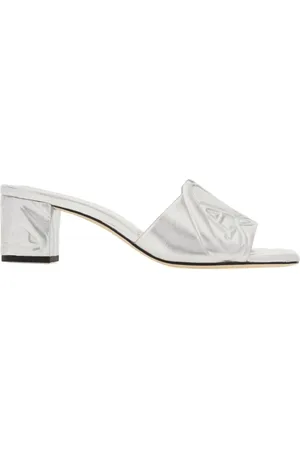 Alexander McQueen Sko, Dame, Grå, 36 EU, Læder, Heeled Mules