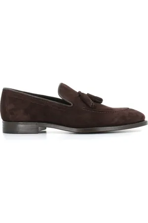 HENDERSON BARACCO Sko, Herre, Brun, 44 EU, Brune Ruskind Tassel Loafers