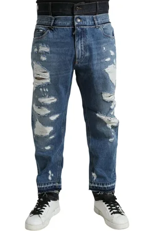 Dolce & Gabbana Jeans, Herre, Blå, M, Bomuld, Sweatpants