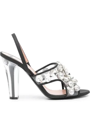 Moschino Sko, Dame, Sort, 37 1/2 EU, Læder, Højhælede sandaler