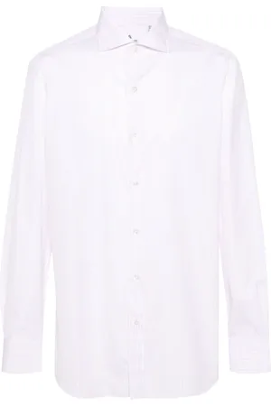 Finamore Skjorte, Herre, Lyserød, L, Bomuld, Formal Bluser