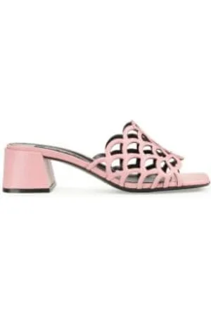 Sergio Rossi Sko, Dame, Lyserød, 37 1/2 EU, Læder, Mermaid Læder Sandaler