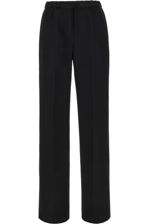 Jil Sander Bukser, Dame, Sort, S, Uld, Straight Bukser