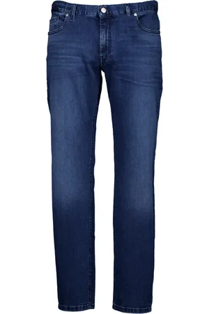 Alberto Jeans, Herre, Blå, W35 L32, Bukser