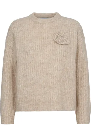 Liberté Strik, Dame, , L, Polyester, Blomst Pullover i Melange