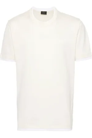 BRIONI Top, Herre, Hvid, XL, Bomuld, Straight Bukser