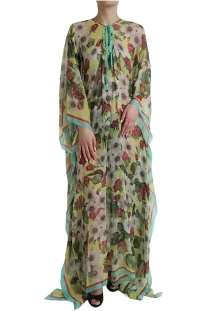 Dolce & Gabbana Kjole, Dame, Flerfarvet, 2XS, Maxi Dresses