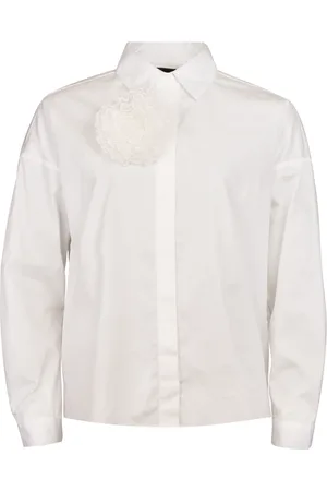 Liberté Bluser & Skjorter, Dame, Hvid, XL, Bomuld, - Rosette LS Shirt, 21637 - Offwhite