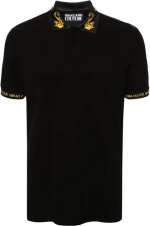 VERSACE Top, Herre, Sort, L, Bomuld, Polo Bluser
