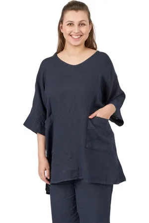 Pont Neuf Bluser & Skjorter, Dame, Blå, L, Tyl, PNBirla Tunics