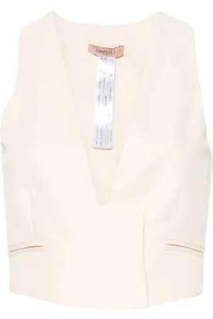 Twin-Set Jakke, Dame, , S, Uld, Elegant Vest Sæt