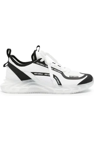 Roberto Cavalli Sko, Herre, Hvid, 45 EU, Uld, Sneakers