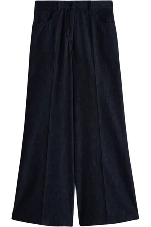 Aspesi Jeans, Dame, Blå, 2XS, Bomuld, Wide Jeans