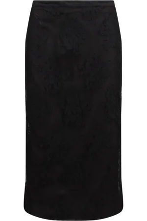 Dolce & Gabbana Nederdel, Dame, Sort, M, Tyl, Midi Skirts