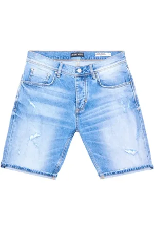 Antony Morato Shorts, Herre, Blå, W34, Denim, Lysblå Denim Bermuda Shorts